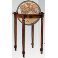 Regency 16" Antique Ocean Floor Globe w/ 4 Legged Walnut Finish Stand